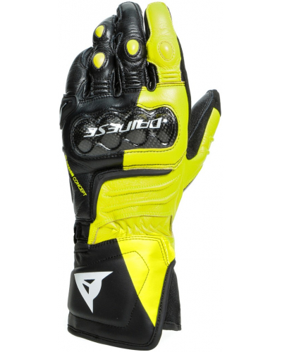 DAINESE rukavice CARBON 3 LONG black/fluo yellow/white