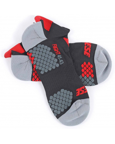 DAINESE kotníkové ponožky D-CORE black/red