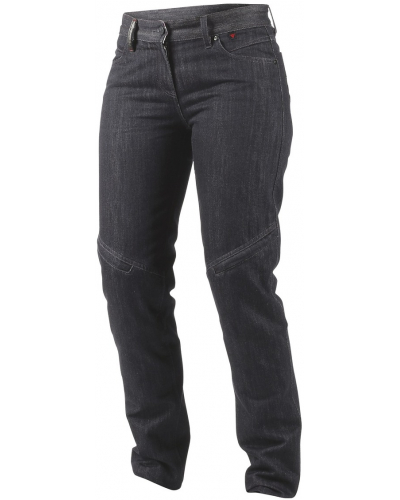 DAINESE kalhoty jeans QUEENSVILLE REG. dámské black/aramid/denim