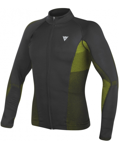 DAINESE termo triko D-CORE NO-WIND DRY LS black/yellow fluo