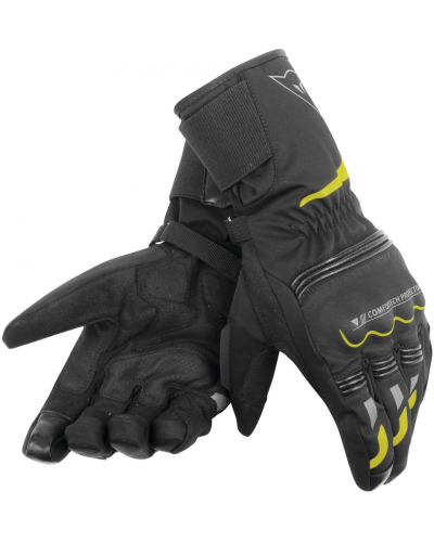 DAINESE rukavice TEMPEST D-DRY Long black / fluo yellow