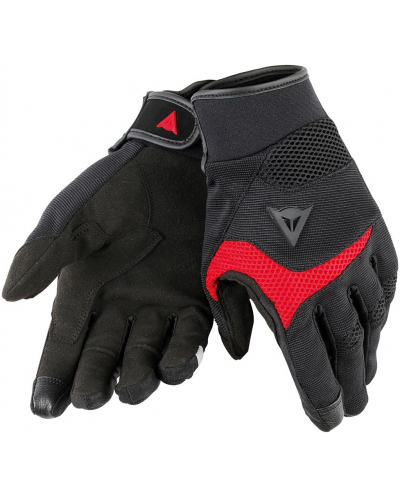 DAINESE rukavice DESERT Poon D1 black / red