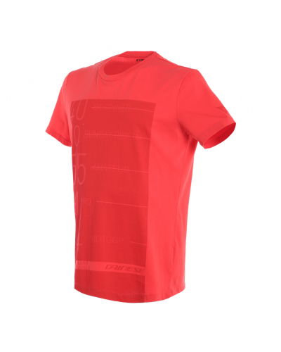 DAINESE tričko LEAN-ANGLE red