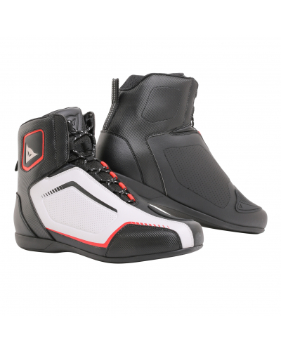 DAINESE topánky RAPTORS AIR black/white/lava red