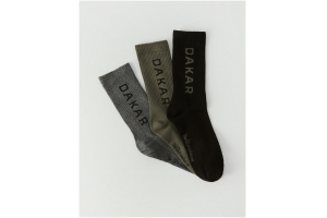 DAKAR ponožky DKR ATHLAN 3PACK khaki/black