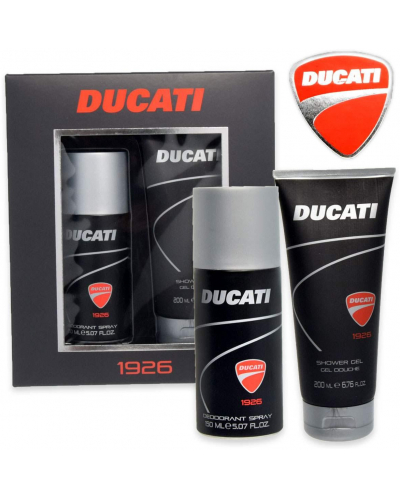 DUCATI dárková sada 1926 sprchový gel 200 ml + deodorant 150 ml black