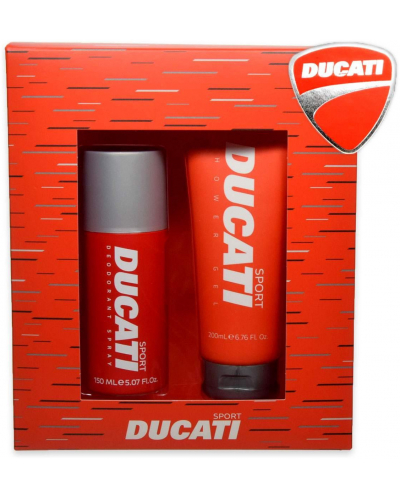 DUCATI dárková sada SPORT sprchový gel 200 ml + deodorant 150 ml red