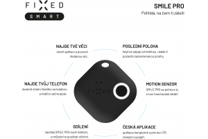 FIXED hľadač kľúčov SMART TRACKER Smile PRO Duo Pack black/white