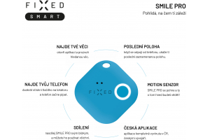 FIXED hľadač kľúčov SMART TRACKER Smile PRO Duo Pack blue/red