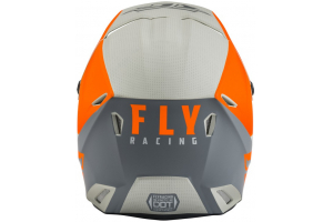 FLY RACING přilba KINETIC Straight Edge orange/grey