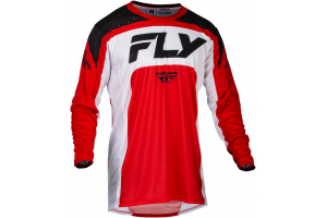 FLY RACING dres LITE 2024 červená/bílá/černá