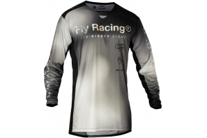 FLY RACING dres LITE 2024 sivá/čierna
