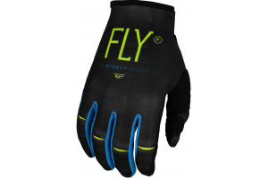 FLY RACING rukavice KINETIC PRODIGY 2024 detské šedá/neón zelená/modrá