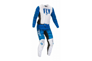 FLY RACING kalhoty KINETIC WAWE white/blue