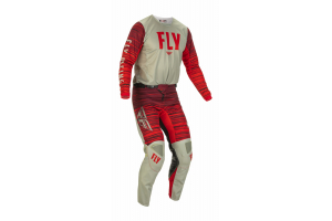 FLY RACING kalhoty KINETIC WAWE grey/red