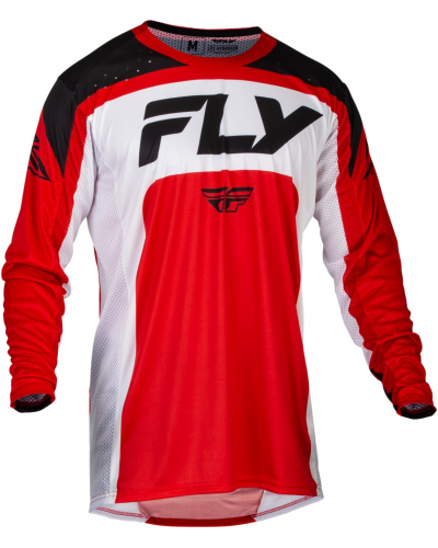 FLY RACING dres LITE 2024 červená/biela/čierna