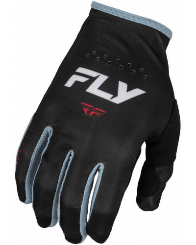 FLY RACING rukavice LITE 2024 černá/bílá/červená