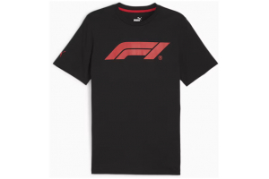 F1 tričko LOGO Puma black