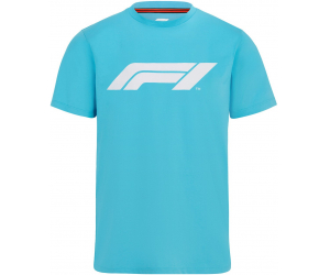 F1 tričko LOGO Large bright blue