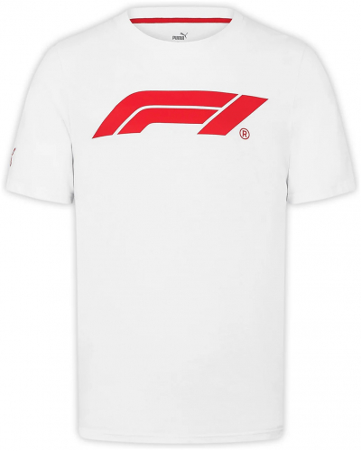 F1 triko LOGO Puma white