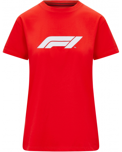 F1 tričko LOGO 23 dámske red