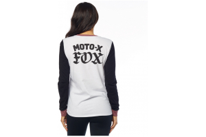 FOX tričko MOTO X LS dámske white