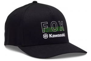 FOX kšiltovka FOX X KAWASAKI Flexfit black