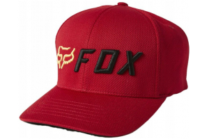 FOX šiltovka APEX Flexfit red / black