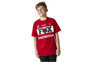 FOX tričko YOUTH HONDA Ss detské flame red