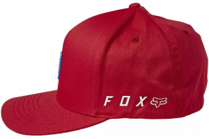 FOX kšiltovka HONDA WING Flexfit flame red