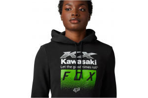 FOX mikina KAWASAKI Fleece 23 dámska black