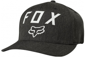 FOX kšiltovka NUMBER 2 Flexfit heather graphite