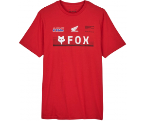 FOX tričko FOX X HONDA Premium Ss 24 flame red
