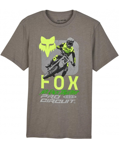 FOX triko FOX X PRO CIRCUIT Premium heather graphite