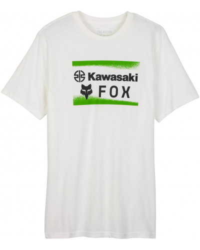 FOX tričko FOX X KAWASAKI Premium white