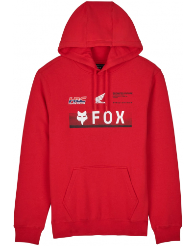 FOX mikina FOX X HONDA fleece 24 flame red