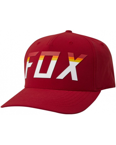 FOX šiltovka ON DECK Flexfit chili