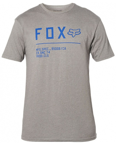 FOX tričko NON STOP SS Premium grey / blue