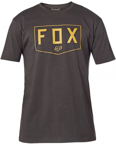 FOX tričko SHIELD SS Premium black / gold