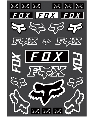 FOX samolepky LEGACY TRACK PACK white