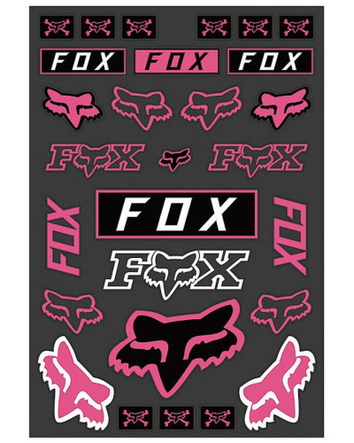FOX samolepky LEGACY TRACK PACK pink