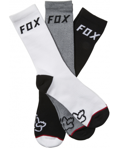 FOX ponožky CREW white/grey/black
