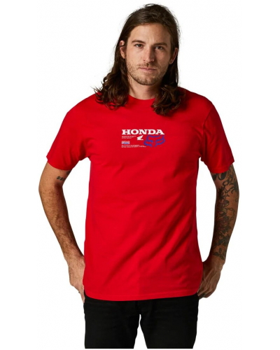 FOX tričko HONDA SS Premium flame red