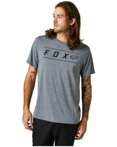 FOX tričko PINNACLE SS Tech heather graphite