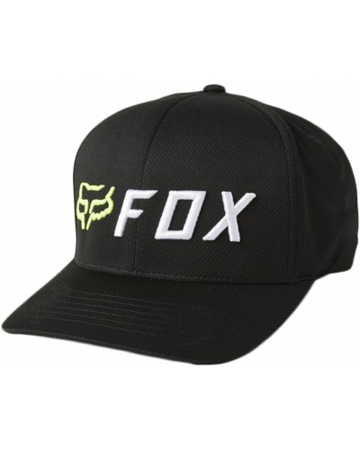 FOX šiltovka APEX Flexfit black / yellow
