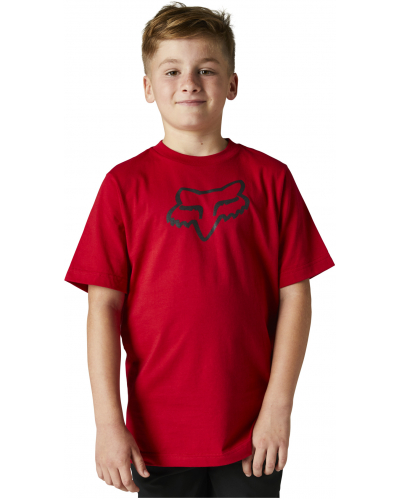 FOX tričko LEGACY SS detské flame red