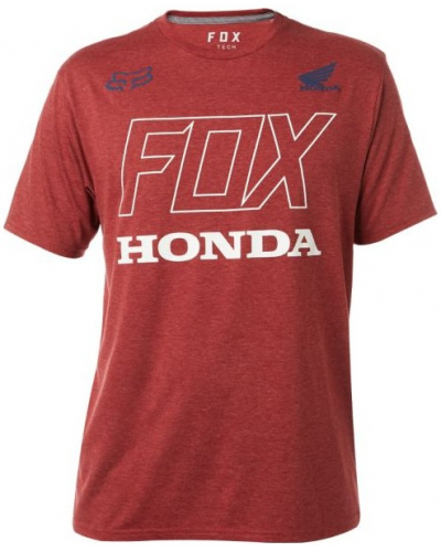 FOX tričko HONDA SS Tech dark red