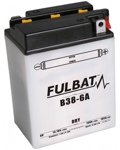 FULBAT konvenční motocyklová baterie B38-6A (Y38-6A) Acid pack included