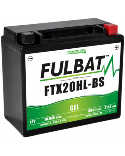 FULBAT gelová baterie FTX20HL-BS GEL (YTX20HL-BS GEL)