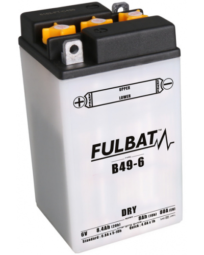 FULBAT konvenční motocyklová baterie B49-6 Včetně balení kyseliny